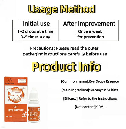 Ultimate Dog & Cat Eye Care Drops – Soothe Infections, Allergies, Dry Eyes & Pink Eye – Tear Stain Cleaner & Eye Rinse for Happy, Healthy Pets