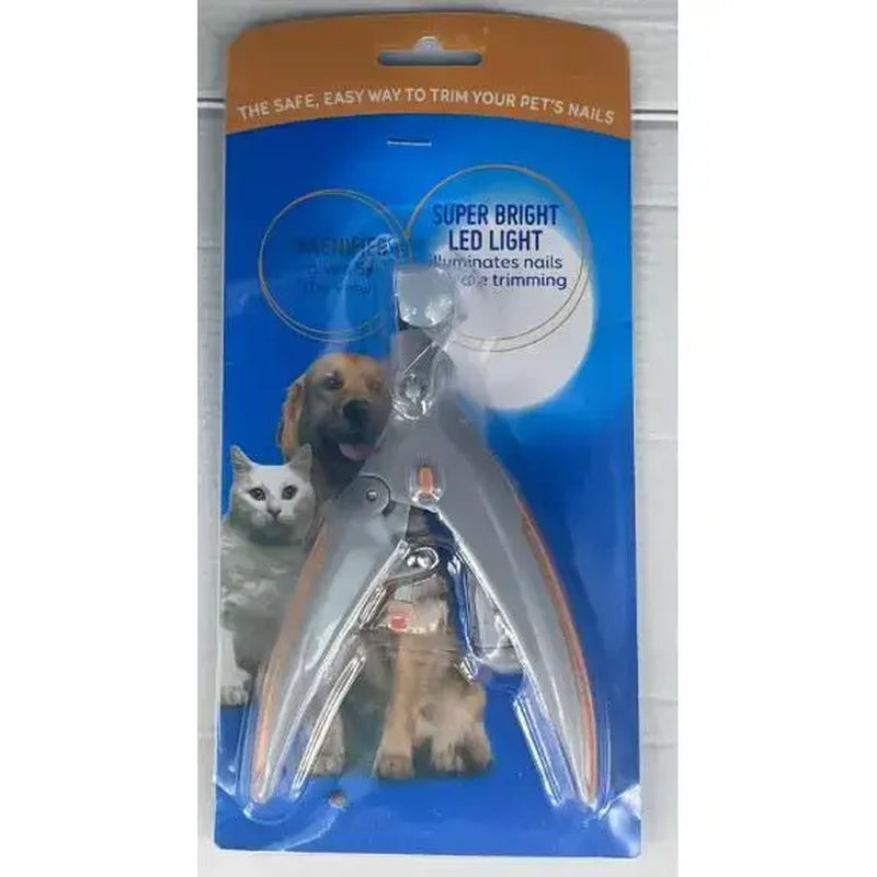 Ecmikk-4-In-1 All-In-One Pet Grooming Tool: LED Nail Clipper, Quiet Nail Catcher, Sharp Blade, Nail File & Safety Guard for Stress-Free Trimming Electric Dual-Purpose Set Silent Ultra-Quiet Trimmer,Contains Safety Insulating Card