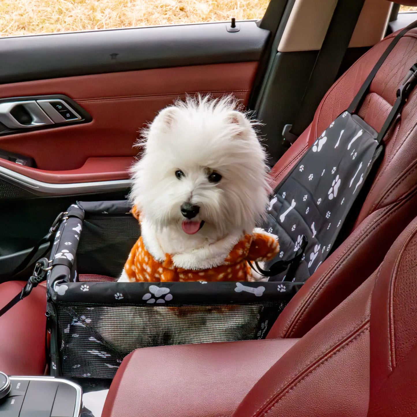 Ultimate Pet Car Seat – Foldable Safety Booster for Cats & Dogs | Spacious, Breathable, and Easy to Clean | Perfect for Front & Back Seats, Quick Assembly!