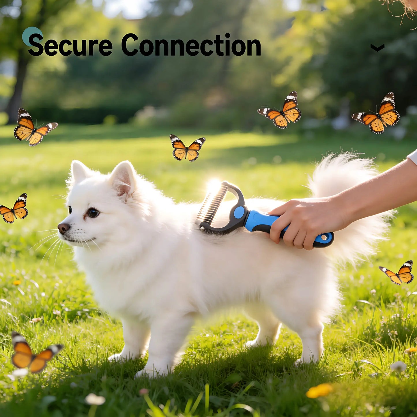 Double-Sided Multi-Tooth Pet Grooming Comb for Dogs and Cats - Painless Undercoat Hair Removal Tool