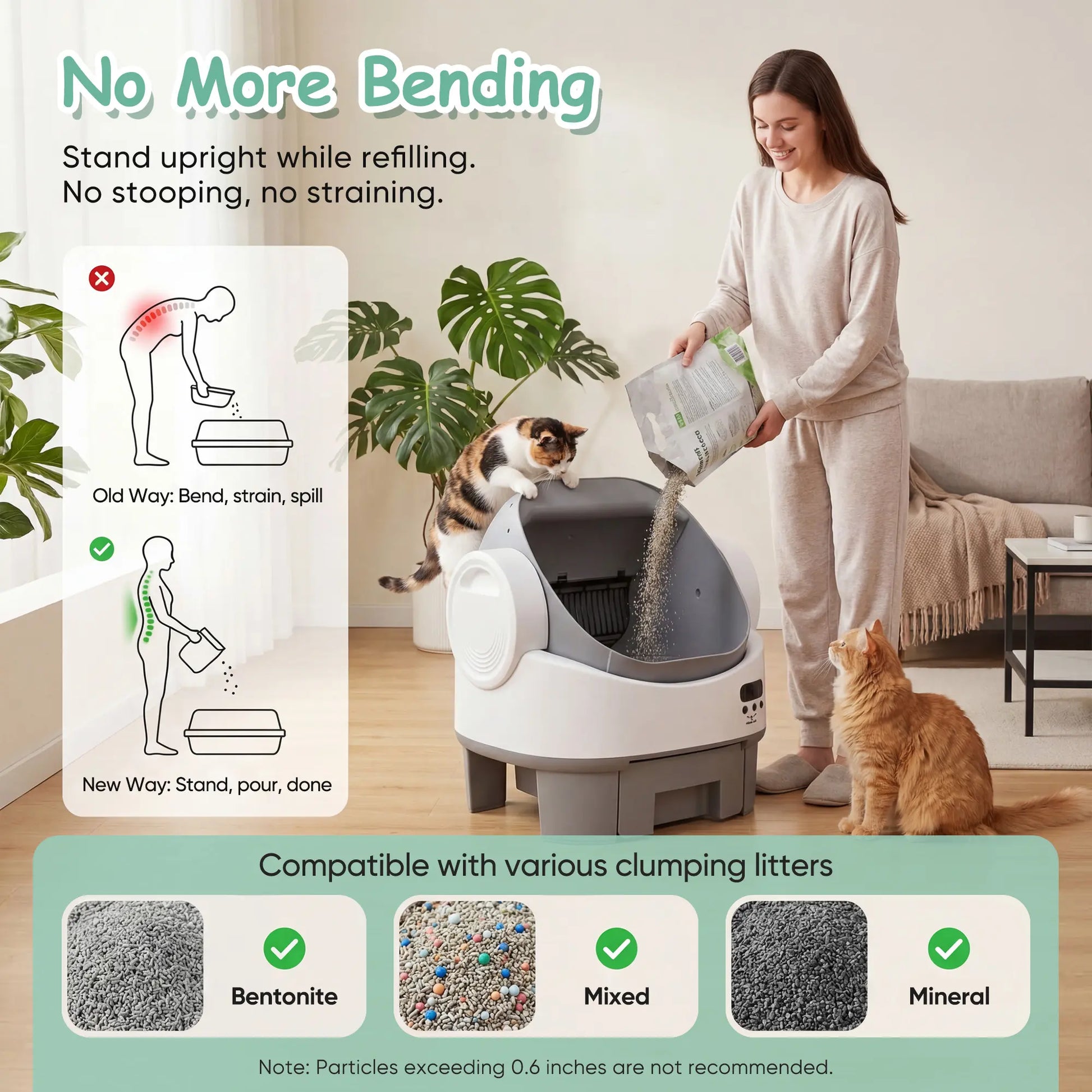 Warcat Next-Gen Self-Cleaning Cat Litter Box - Hassle-Free, Safe & Easy to Use for Pet Lovers!