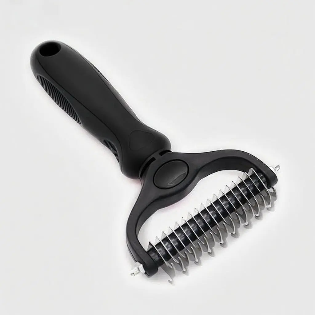 Pet Gromming Brush for Dogs & Cats Double Sided Shedding, No More Flying Hair Versatile, Grooming Tool for Regular Care