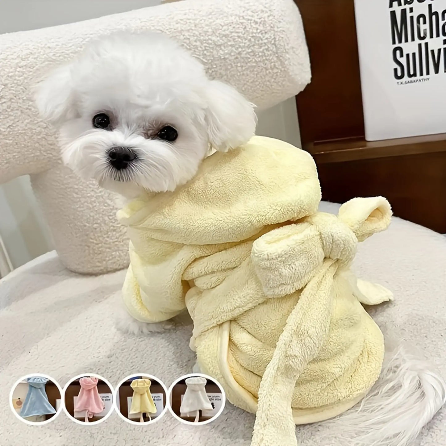 Ultra-Soft Quick-Dry Pet Bathrobes for Small Dogs and Cats - Super Absorbent, Cozy, and Stylish for All Seasons!